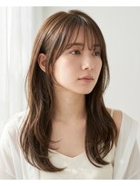 ミンナノポリシー(MIN NANO//POLICY)&nbsp;顔まわりレイヤー×透明感ブラウンロング◎