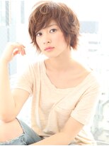 サンド 銀座(sand)&nbsp;バレイヤージュデジタルパーマショート×ノーブルクラシカルロブ