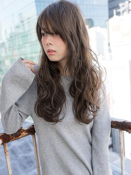 シー(see) 透け感バング×毛束感セミウェットロング