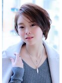 大人かわいい　小顔　ミニマムボブ