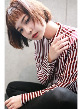 ラフィスヘアーグロー 中百舌鳥店(La fith hair glow) 【La fith】 ガーリーショートボブスタイル
