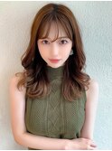 ★くびれヘア ビタミンカラーマッシュメルティカラー ウルフボブ