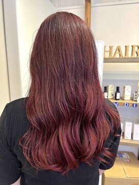 ヘアショップアルファ レッドブラウン