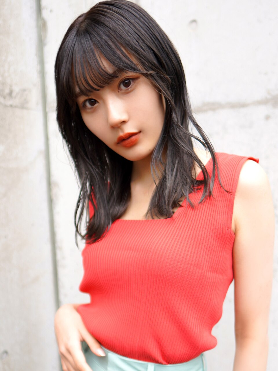 【平日限定クーポン】カット＋潤いカラー[全体]＋コラーゲンTr\7900→￥7200