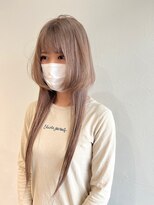 ウユ(uhyu) 【uhyu】クラゲヘア×ミルクティーグレージュ