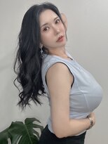 ピープスアンドスー 表参道 渋谷(Peeps&Suu.) デジタルパーマ/ブルーブラック/大人レイヤー