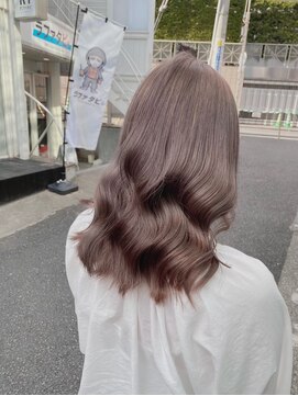 ジオ 国分寺(the O's) 黒髪/前髪パーマ/グレーベージュ/レイヤーロング/インナーカラー