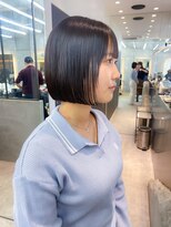 ロンドシエル 横浜(Lond ciel)&nbsp;ミニボブぱつっとフルバング【久保田夢美】横浜黒髪