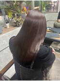 髪質改善ストレート　うる艶カラー
