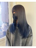 レイヤーカット裾カラー