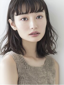 アルトリスト(Altruist Aging×HAIR&SPA) ★ダークアッシュ大人ガーリーボブ着物ミディアムレイヤーカット