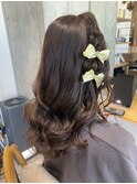 お呼ばれヘアセット