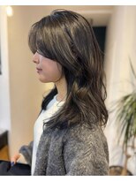 クラフト ヘア デザイン(CRAFT HAIR DESIGN)&nbsp;後れ毛＋レイヤーバング / 地毛風ラベンダー