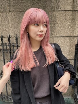 ヘン(hen) 【心斎橋hen】ピンクヘア ダブルカラー