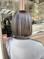 ラソ バルコ(LAZO barco)&nbsp;丸くならない大人ボブ コントラストハイライトカラー