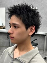 エルマーク 西心斎橋(L-MARK) スパイキーショートザクザクショートアップバングツーブロック