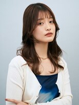 ガリカ 渋谷(Gallica)&nbsp;シースルーバング顔周りレイヤーカット愛されフェミニンロング