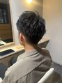 ヘアーサロン リベット(hair salon Libett)&nbsp;ツーブロック、グラデーショントップは動きをつけるように