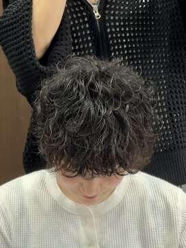 アンダーバーホワイト 広島 並木店(_WHITE) 波巻きパーマ×メンズパーマ【広島】