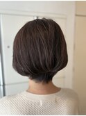骨格補正ショートボブ