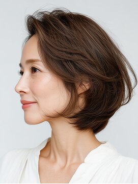 ビフィーノ リルネ(Bifino Rilune) クラゲヘアー/小顔/ココアベージュ/オリーブグレー/川西