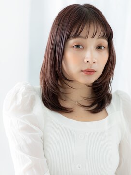 ドクターズサロン LAB 小山店 ワンカール暖色系カラーレイヤーカットj小山10代20代30代