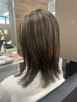 ☆白髪ぼかしハイライトカラー&ストレート☆