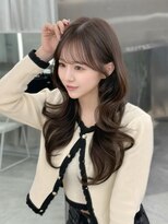 マウルルナ(MAEUL luna)&nbsp;レイヤーカット　くびれ　透明感ベージュ『MAEUL luna 桔川』