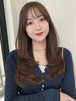 ローネス(LONESS) ワンカールで可愛くレイヤースタイルと艶のあるグレーベージュ