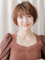 カバーヘア ブリス 志木南口駅前店(COVER HAIR bliss)&nbsp;マッシュショート/チョコレートブラウン/小顔ショート/ゆるふわe