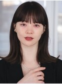 ミディアムレイヤー　レイヤーボブ　前髪　イメチェン　髪質改善