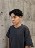 パーマを活かしたセンターパート【Arch天星】