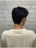 理容室定番！ツーブロック毛流れセンターパート