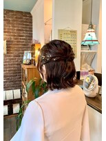 アズグロウヘアー(AS GROW HAIR) チェリーブラウンきらめきクラシカルハーフアップ