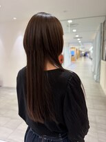 ビーハイブアヴェダ PARCO2店(BEHIVE AVEDA) 縮毛矯正×ロング海月ウルフ【三橋由奈】