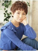 髪の柔らか質感を引き出し女性らしく～ガーリーショート【藤沢】