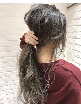 エイト 福岡天神店(EIGHT fukuoka) 【EIGHT福岡】nabe_外国人風バレイヤージュシルバーホワイト☆☆