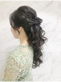 結婚式、二次会ヘアセット・ポニーテールヘアアレンジ☆