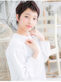 *mod's上尾*オシャレ感ある小顔黒髪ベリーショートショート e!