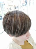 《ZELE上尾》すっきりショート★白髪ぼかしハイライト