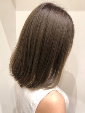 マイラ 銀座(myla) 【田村】ツヤ髪ナチュラルAラインボブヌーディーマロンベージュ