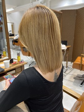 ネイロ 錦糸町(NeiRo) ボブカーキグレージュマッシュショート大人かわいい