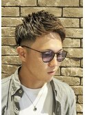 フェード ツーブロック アップバング