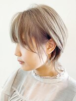 アルバム 渋谷パルコ(ALBUM)&nbsp;ライトベージュ_グレージュカラーボブウルフ_ba309071