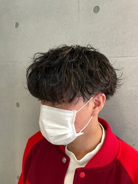 メンズサロンドットリアン(dot. lien) 波巻きスパイラルパーマ刈り上げマッシュメンズパーマ