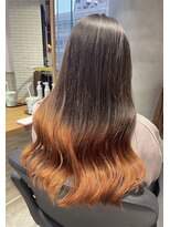 リーオオサカ(Lee Osaka) 【グラデーション】ブラウンオレンジ/新出奈津樹