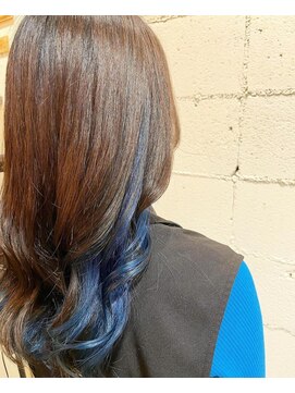 ヘアー ルシア(hair lucia) インナーブルーカラー