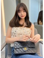 ウォニョンミディアム_くびれヘアアプリコットオレンジ