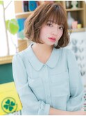 大人可愛いハイライトくせ毛風ふわふわボブc5大宮20代30代40代