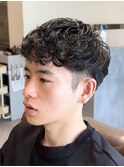 シャドウパーマパーマショートスタイル